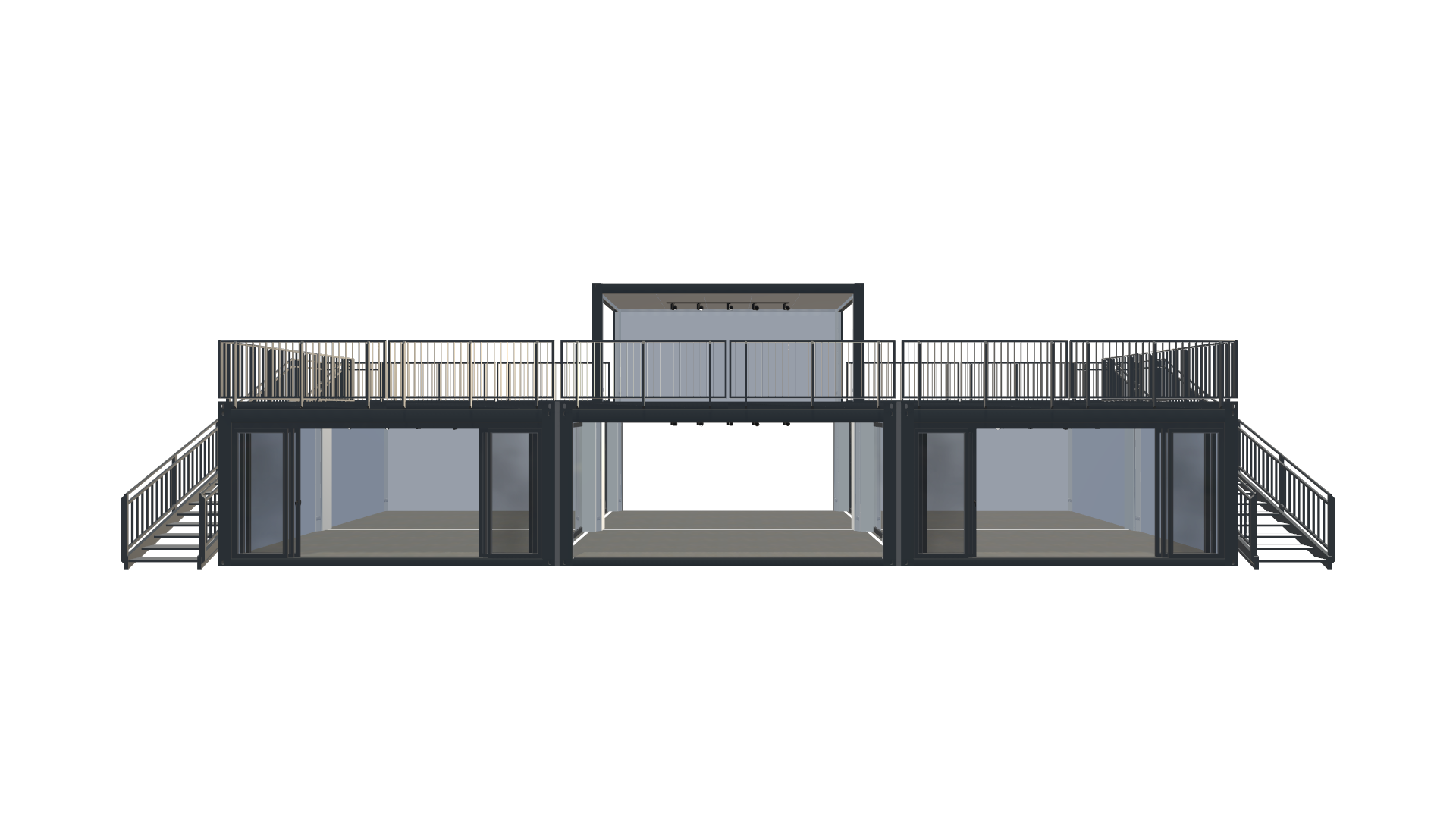 Eventcontainer Vario-Line | PREFAB 26 - Frontal Eventcontainer Vario-Line | PREFAB 26 - Screenshot - Frontal