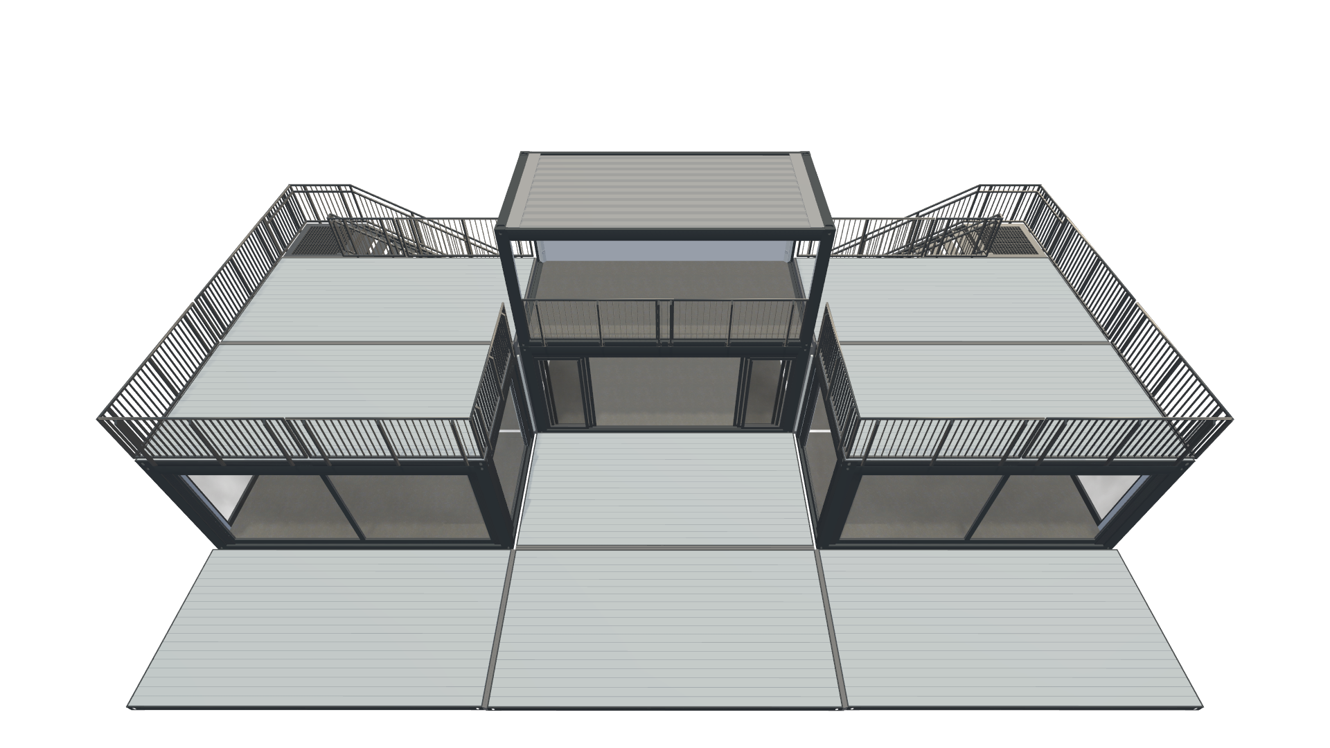 Eventcontainer Vario-Line | PREFAB 84 - Schräg Oben Eventcontainer Vario-Line | PREFAB 84 - Screenshot - Schräg Oben