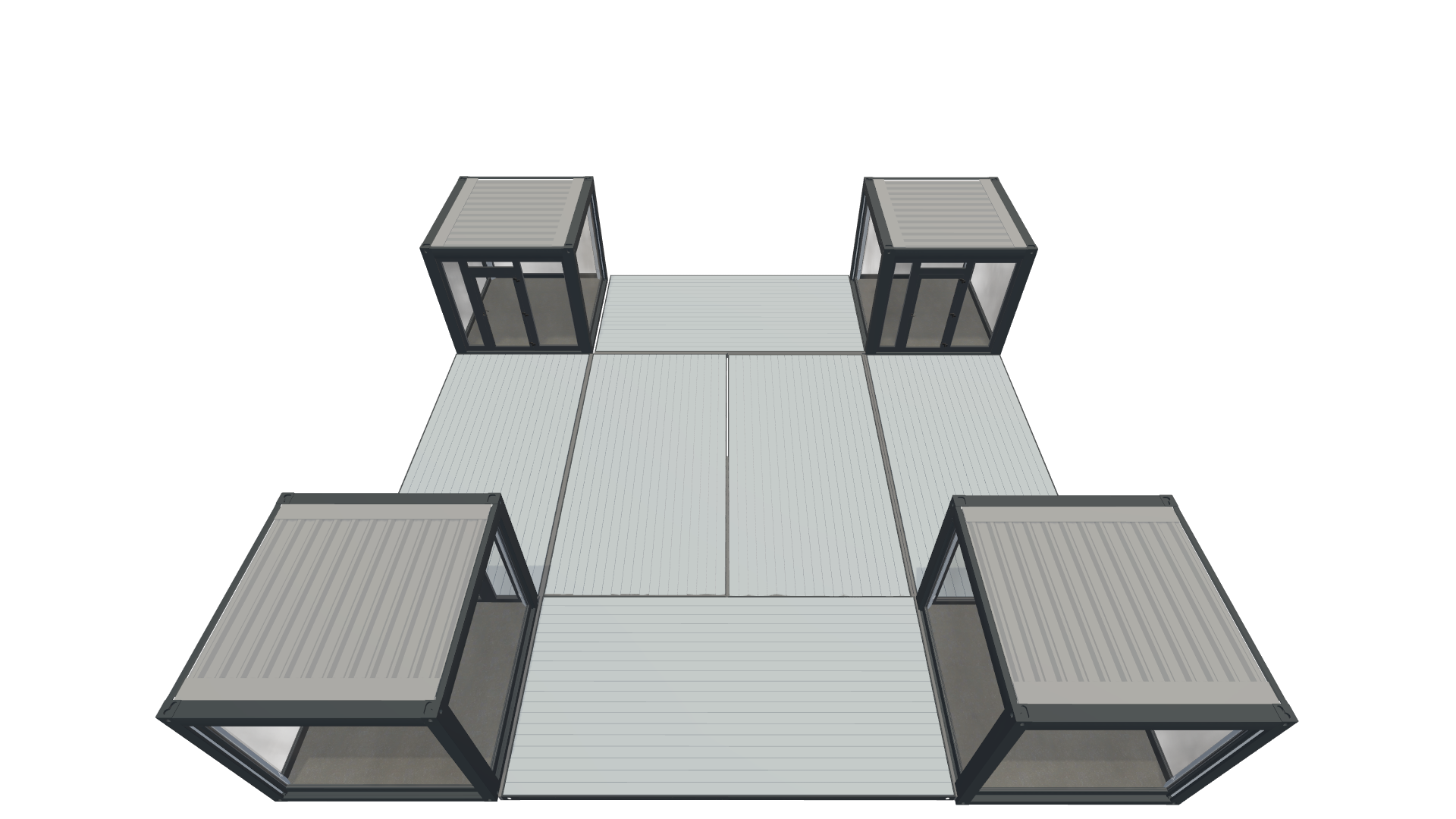 Eventcontainer Vario-Line | PREFAB 75 - Schräg Oben Eventcontainer Vario-Line | PREFAB 75 - Screenshot - Schräg Oben