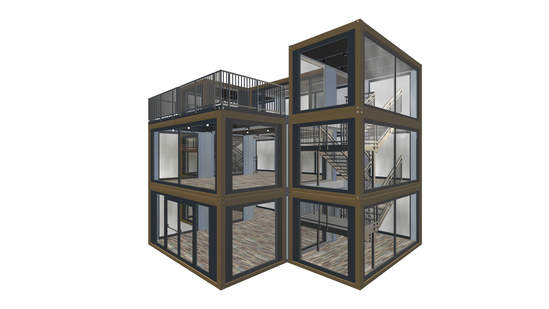 Eventcontainer Vario-Line | PREFAB 97 - Vorne Rechts Eventcontainer Vario-Line | PREFAB 97 - Screenshot - Vorne Rechts