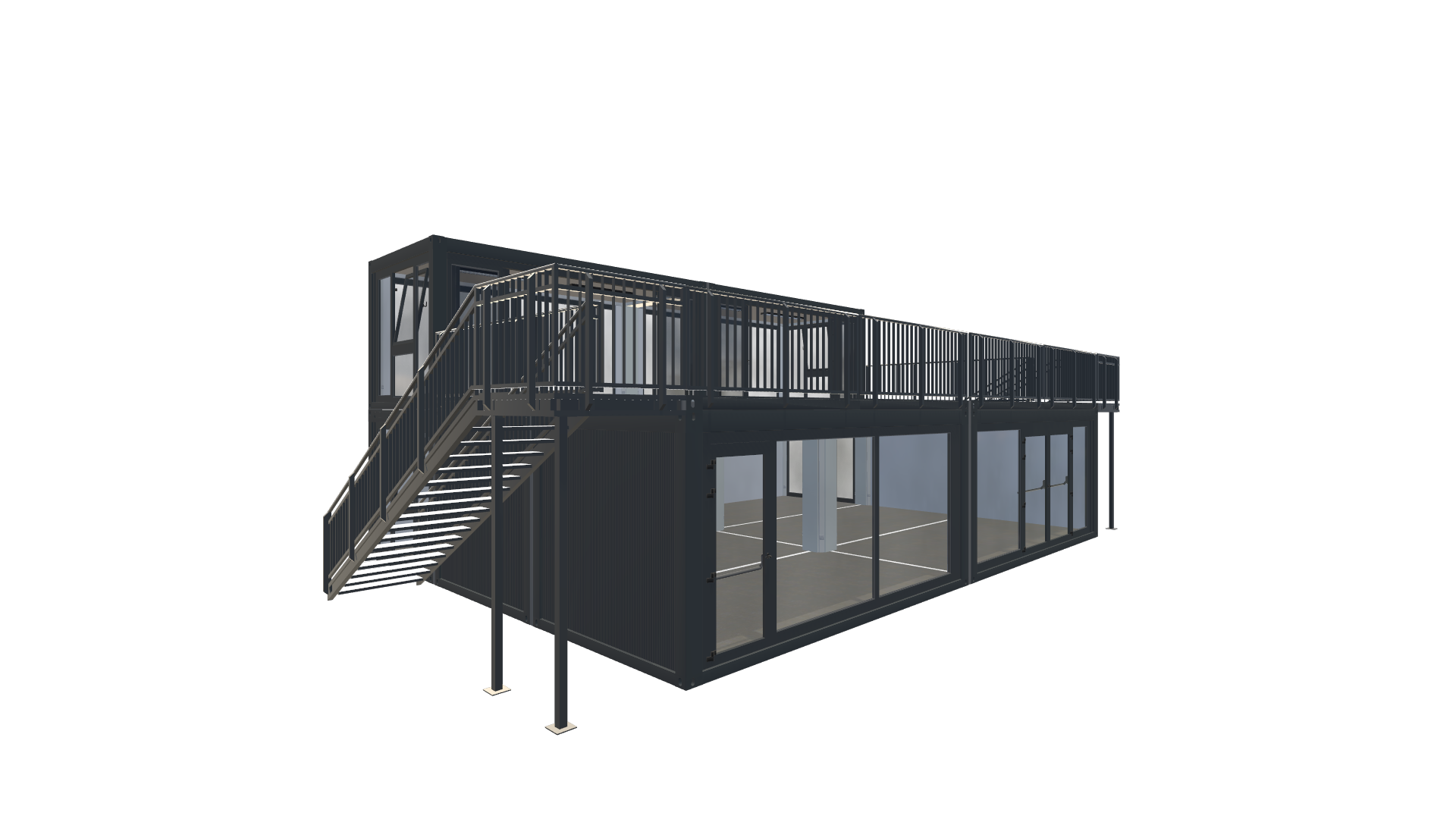 Eventcontainer Vario-Line | PREFAB 74 - Vorne Links Eventcontainer Vario-Line | PREFAB 74 - Screenshot - Vorne Links