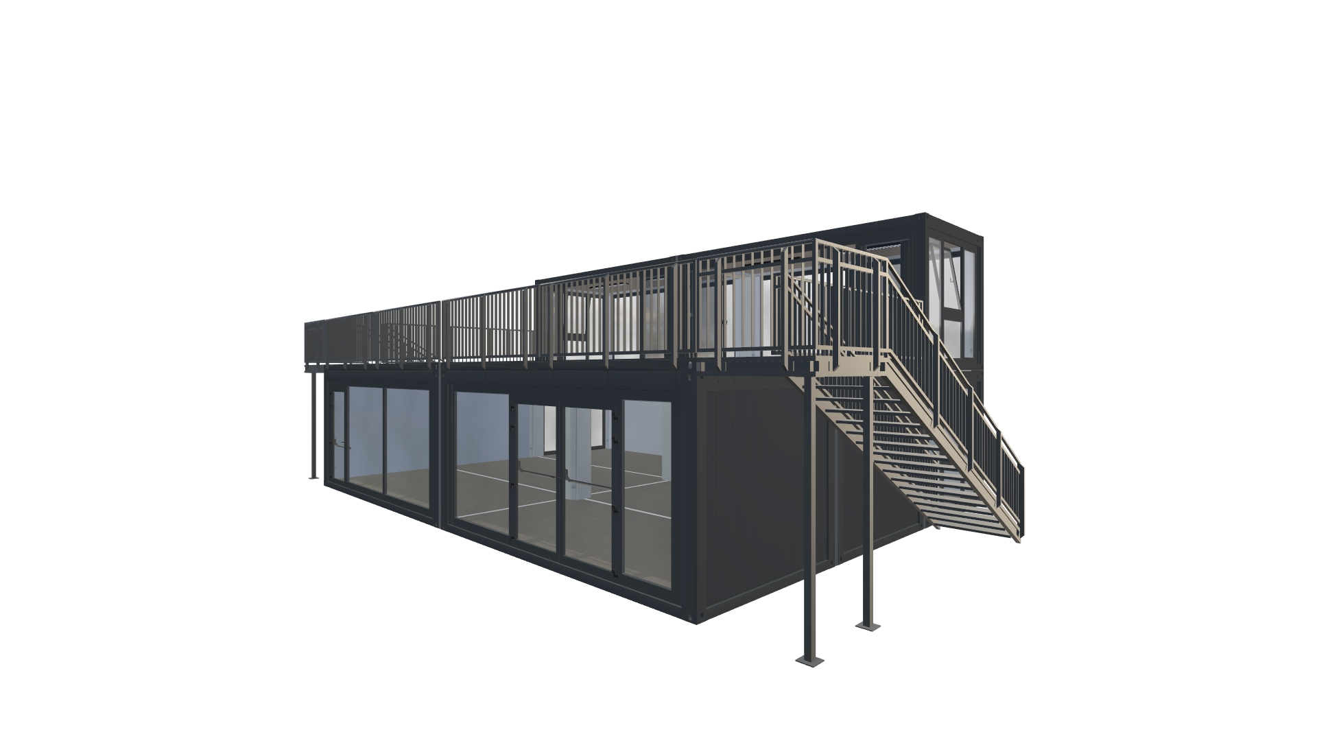 Eventcontainer Vario-Line | PREFAB 74 - Screenshot - Vorne Rechts