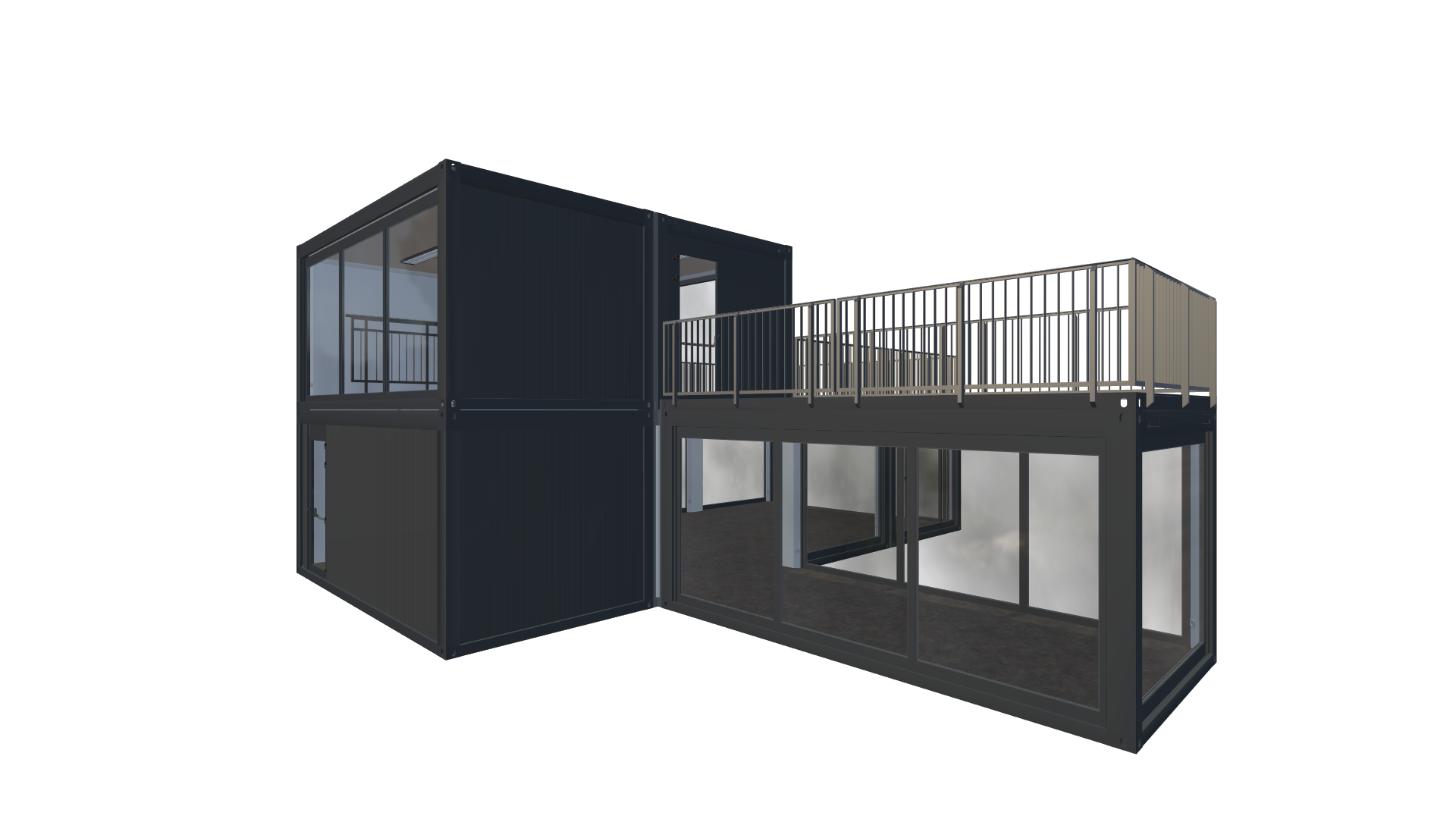 Eventcontainer Vario-Line | PREFAB 95 - Hinten Links Eventcontainer Vario-Line | PREFAB 95 - Screenshot - Hinten Links