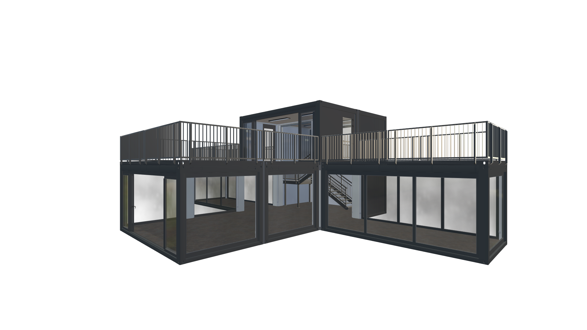 Eventcontainer Vario-Line | PREFAB 95 - Vorne Rechts Eventcontainer Vario-Line | PREFAB 95 - Screenshot - Vorne Rechts