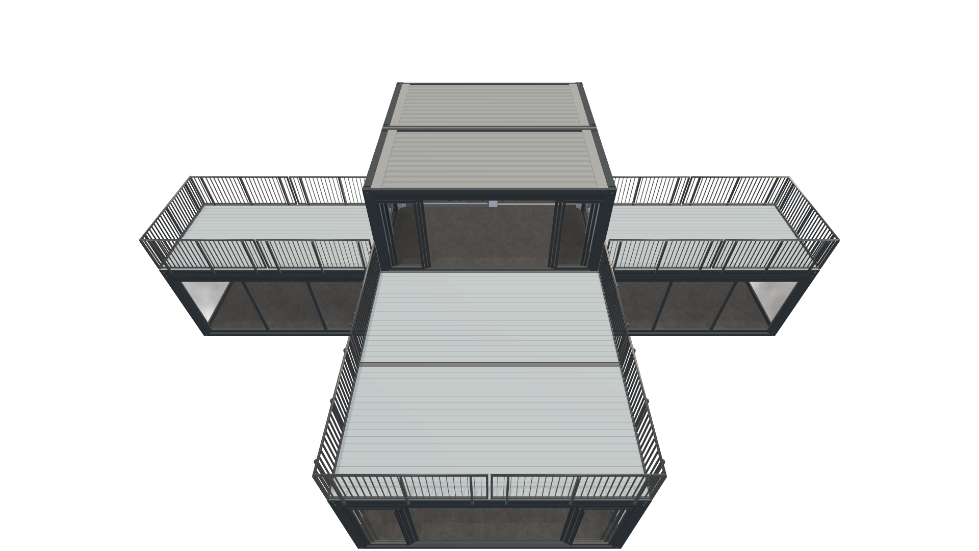 Eventcontainer Vario-Line | PREFAB 95 - Schräg Oben Eventcontainer Vario-Line | PREFAB 95 - Screenshot - Schräg Oben