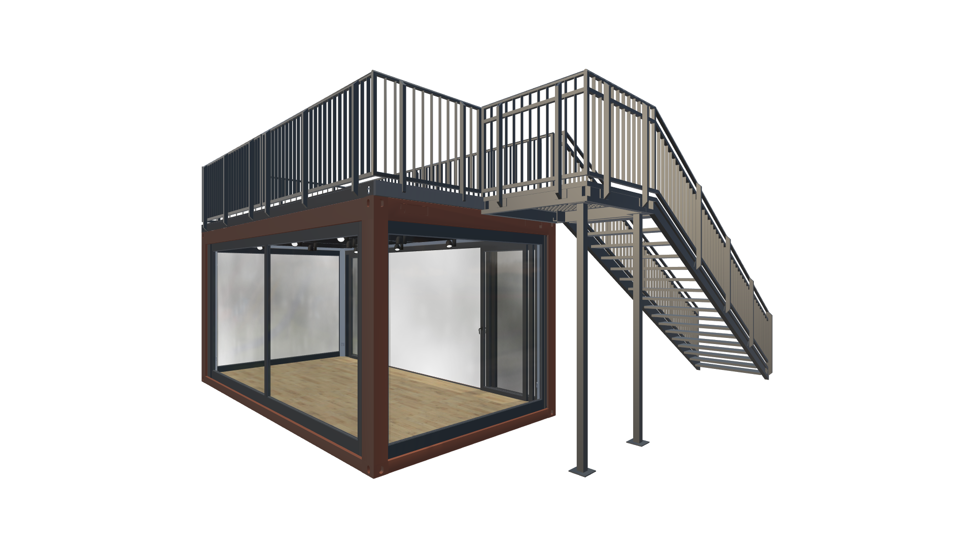 Eventcontainer Vario-Line | PREFAB 86 - Hinten Links Eventcontainer Vario-Line | PREFAB 86 - Screenshot - Hinten Links