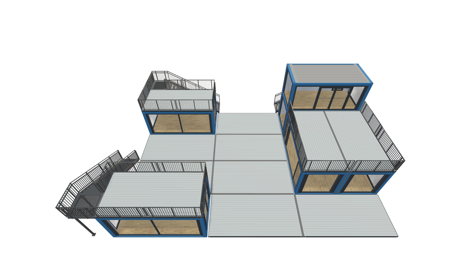 Eventcontainer Vario-Line | PREFAB 93 - Schräg Oben Eventcontainer Vario-Line | PREFAB 93 - Screenshot - Schräg Oben