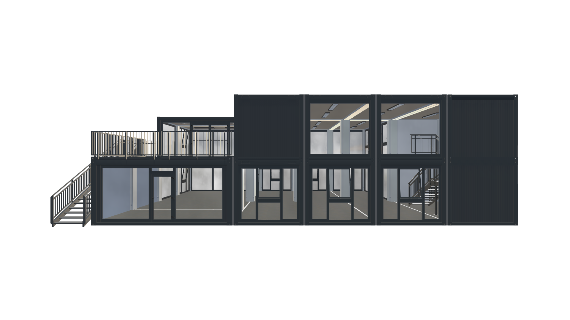 Eventcontainer Vario-Line | PREFAB 76 - Frontal Eventcontainer Vario-Line | PREFAB 76 - Screenshot - Frontal