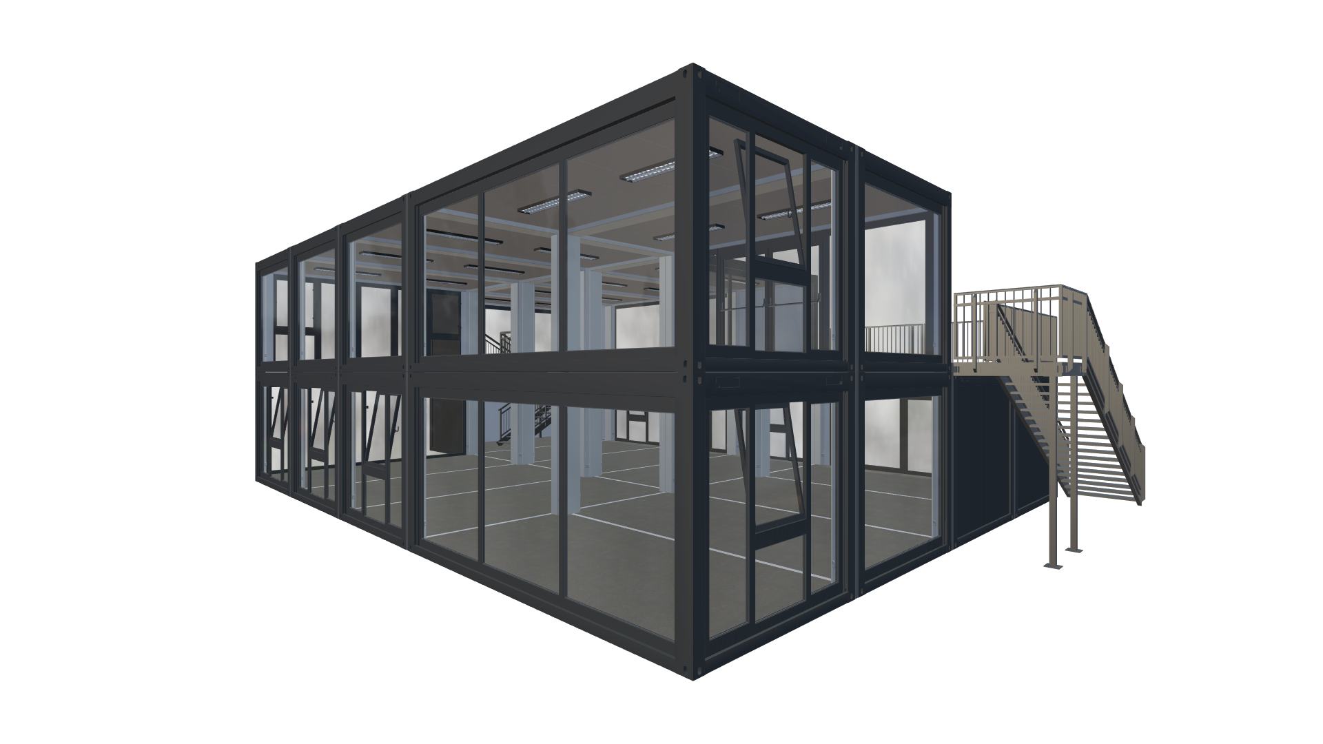 Eventcontainer Vario-Line | PREFAB 76 - Hinten Links Eventcontainer Vario-Line | PREFAB 76 - Screenshot - Hinten Links