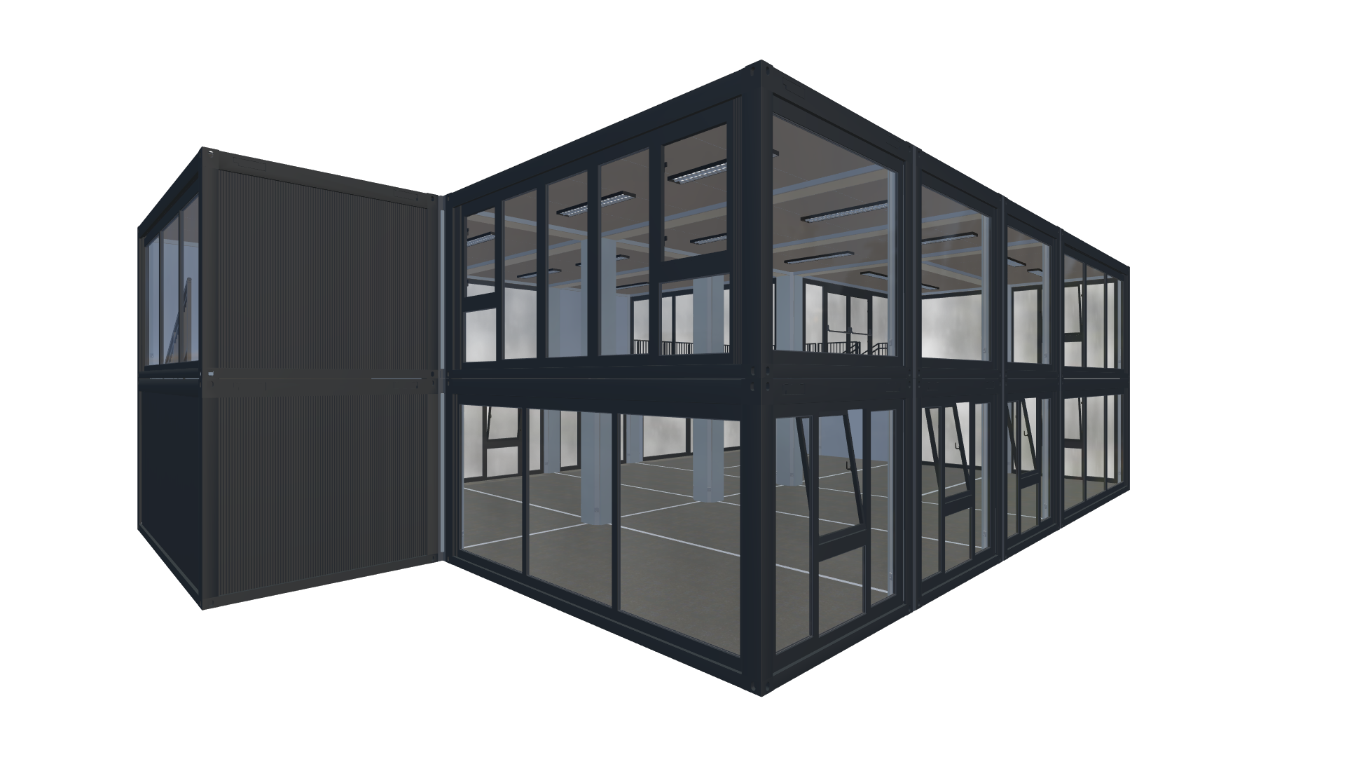 Eventcontainer Vario-Line | PREFAB 76 - Hinten Rechts Eventcontainer Vario-Line | PREFAB 76 - Screenshot - Hinten Rechts