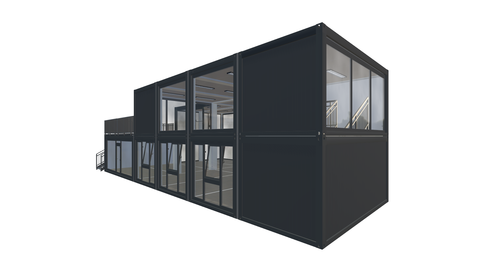 Eventcontainer Vario-Line | PREFAB 76 - Vorne Rechts Eventcontainer Vario-Line | PREFAB 76 - Screenshot - Vorne Rechts