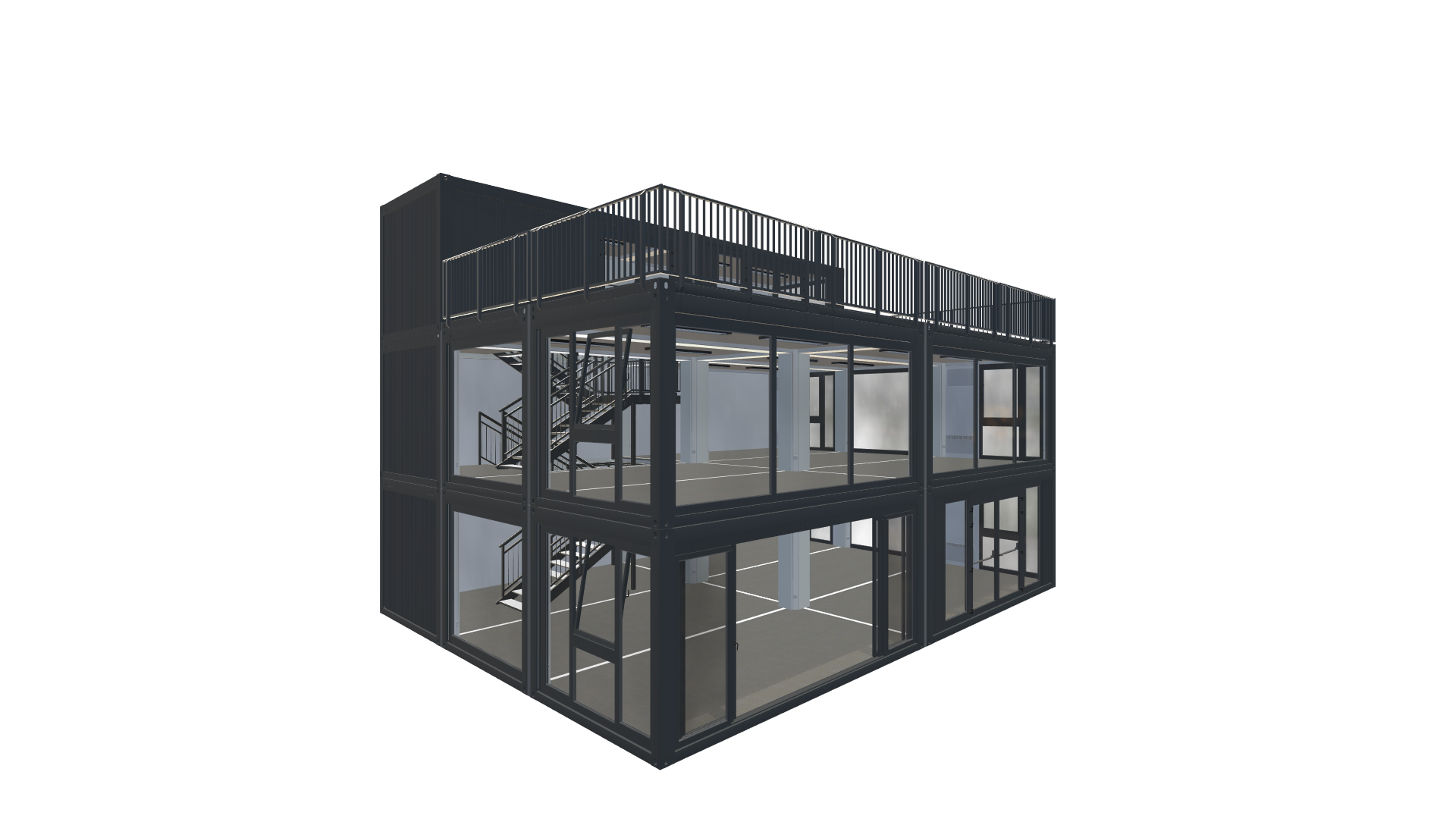 Eventcontainer Vario-Line | PREFAB 64 - Vorne Links Eventcontainer Vario-Line | PREFAB 64 - Screenshot - Vorne Links