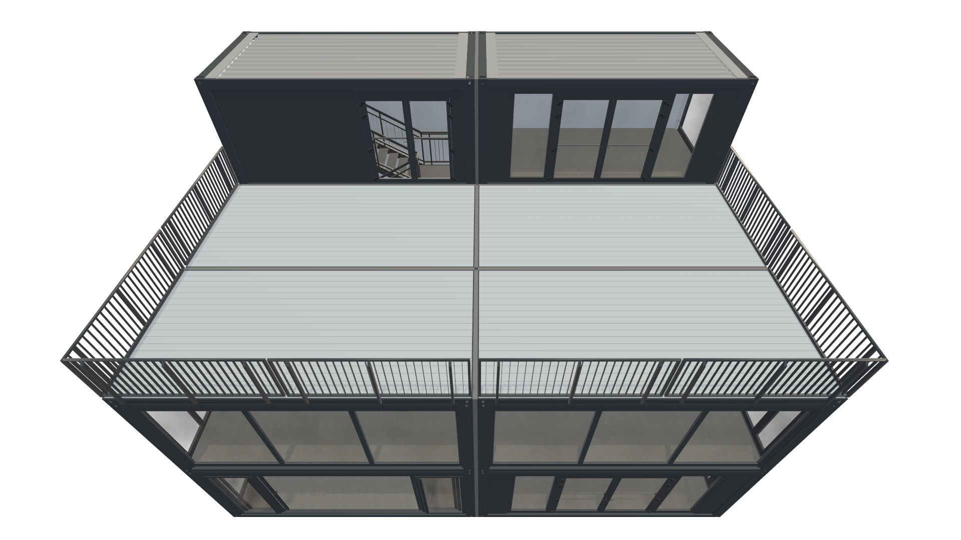 Eventcontainer Vario-Line | PREFAB 64 - Schräg Oben Eventcontainer Vario-Line | PREFAB 64 - Screenshot - Schräg Oben