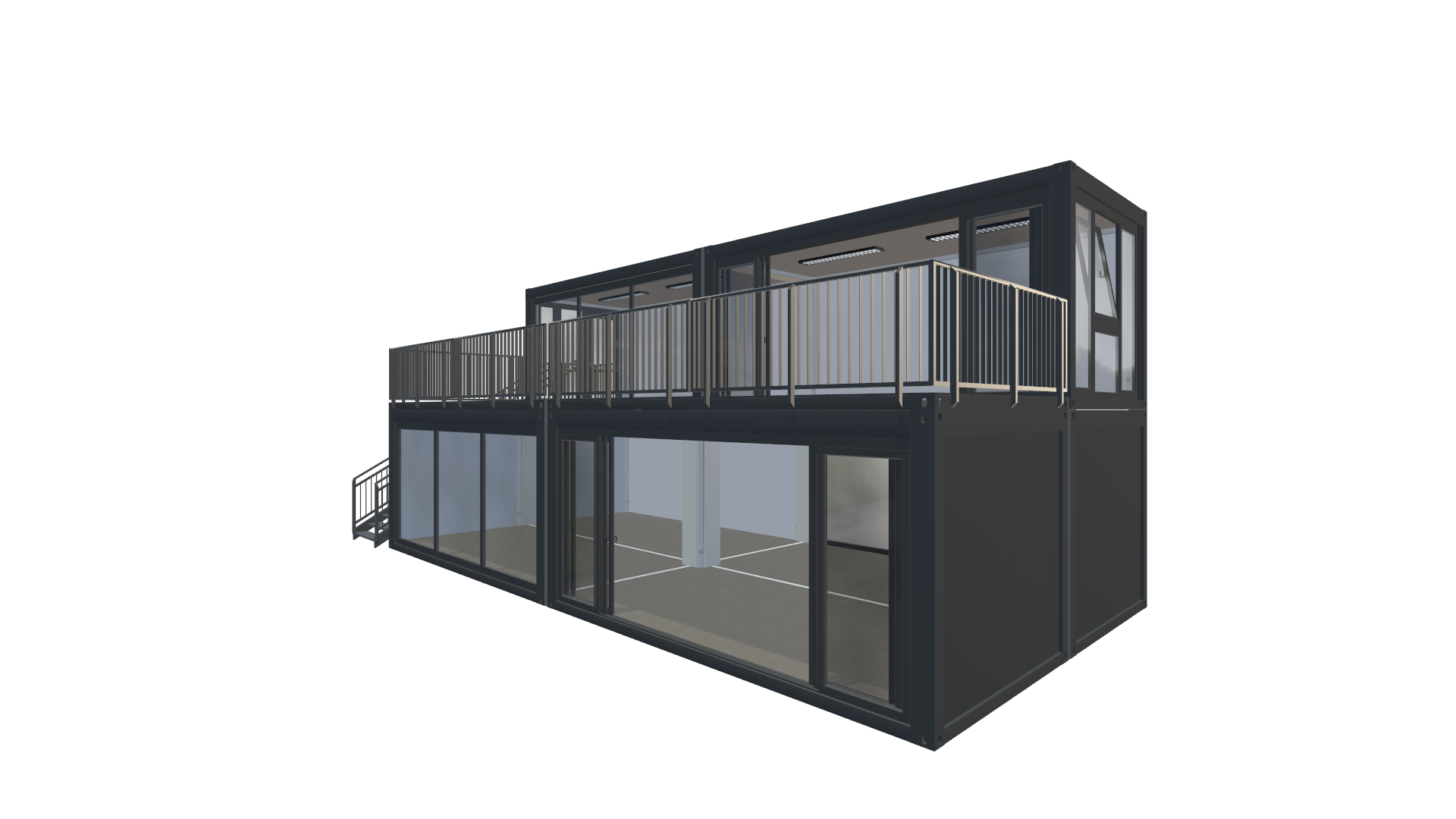 Eventcontainer Vario-Line | PREFAB 31 - Vorne Rechts Eventcontainer Vario-Line | PREFAB 31 - Screenshot - Vorne Rechts
