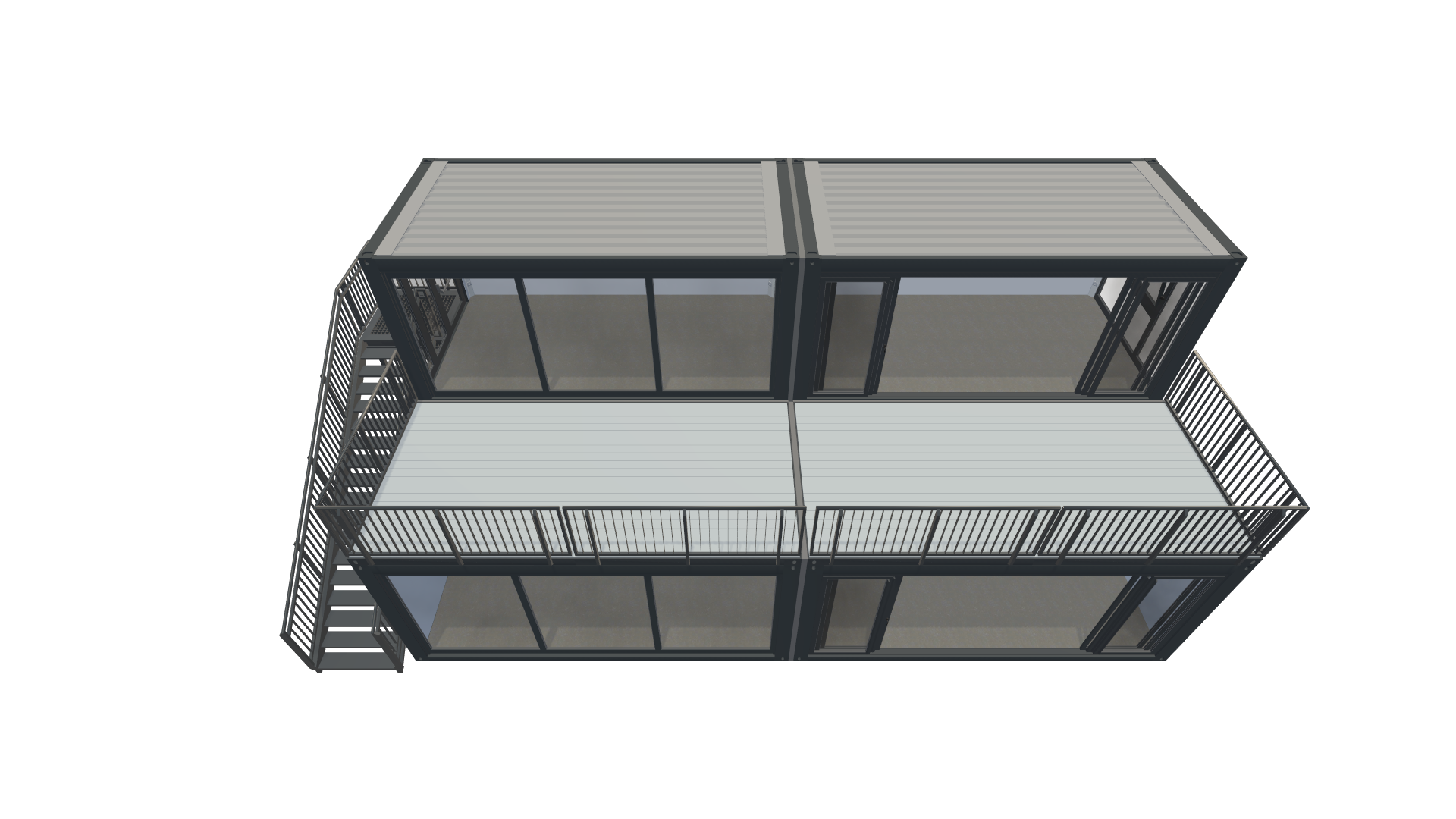 Eventcontainer Vario-Line | PREFAB 31 - Schräg Oben Eventcontainer Vario-Line | PREFAB 31 - Screenshot - Schräg Oben