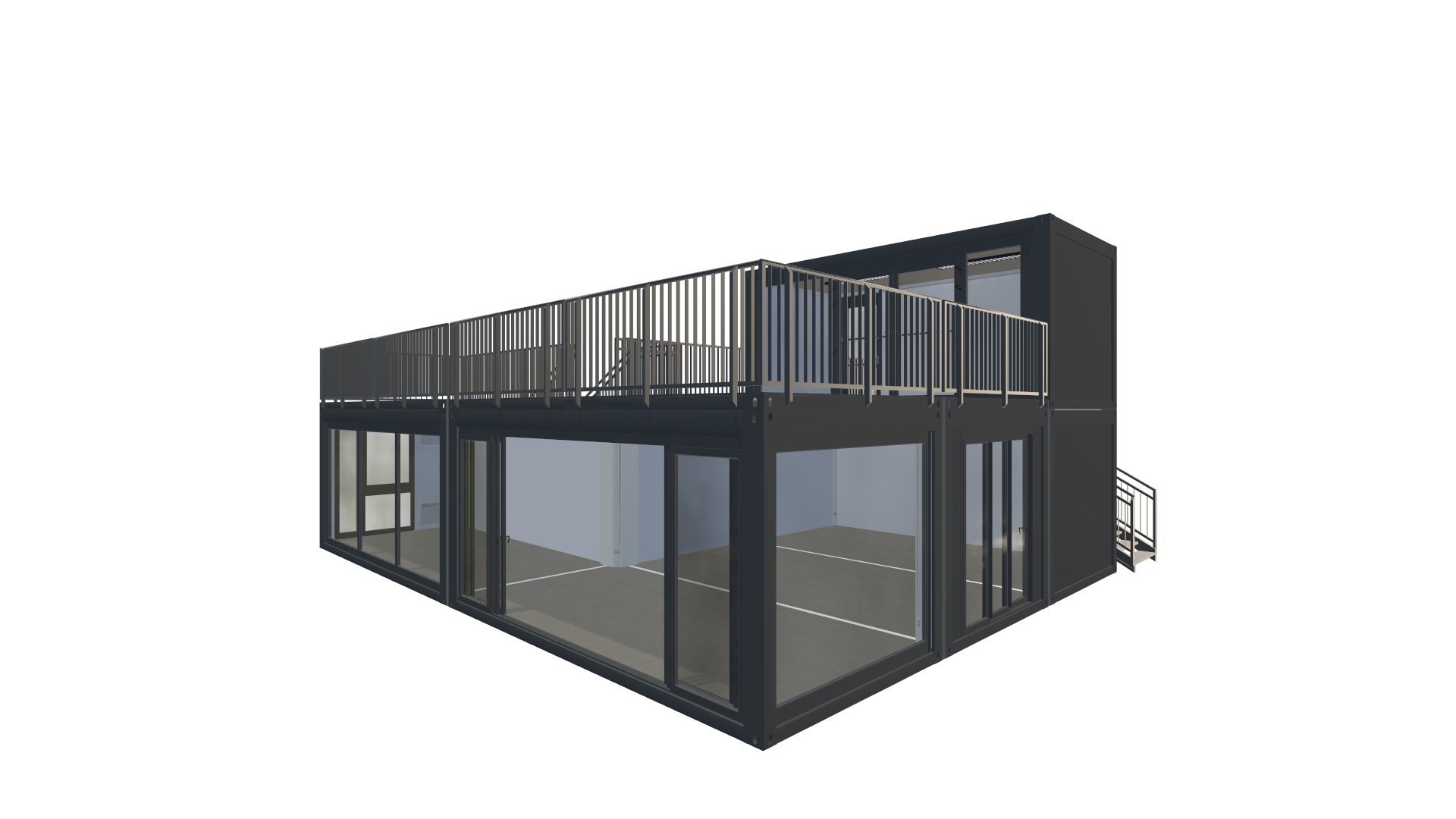 Eventcontainer Vario-Line | PREFAB 32 - Vorne Rechts Eventcontainer Vario-Line | PREFAB 32 - Screenshot - Vorne Rechts