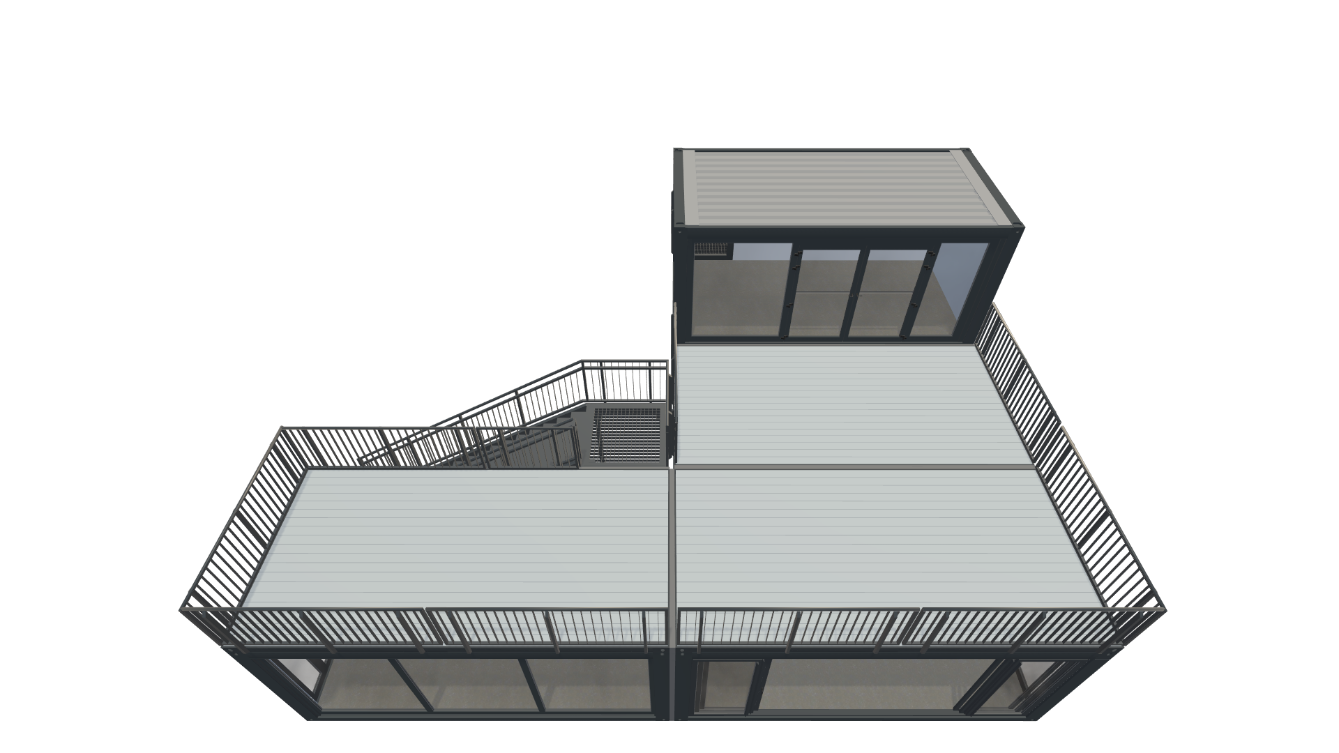 Eventcontainer Vario-Line | PREFAB 32 - Schräg Oben Eventcontainer Vario-Line | PREFAB 32 - Screenshot - Schräg Oben