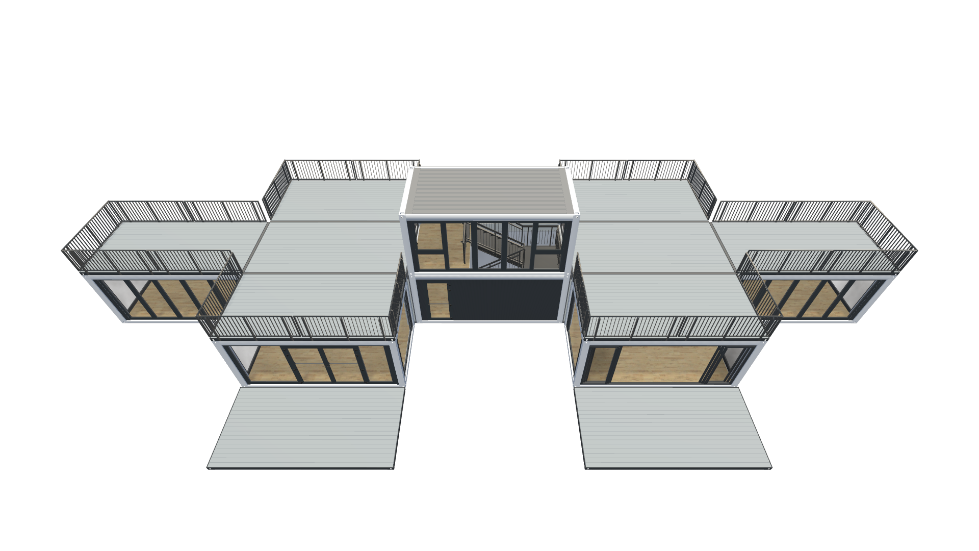 Eventcontainer Vario-Line | PREFAB 96 - Schräg Oben Eventcontainer Vario-Line | PREFAB 96 - Screenshot - Schräg Oben