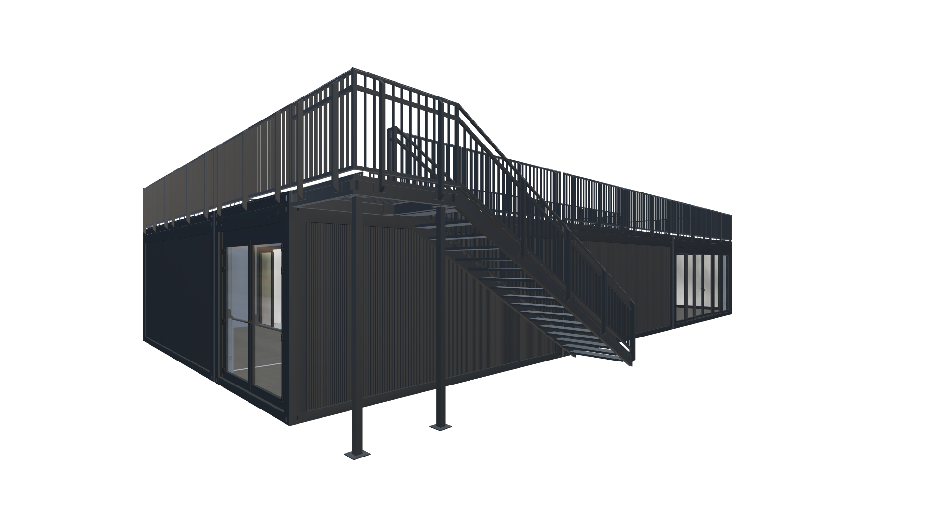 Eventcontainer Vario-Line | PREFAB 33 - Hinten Rechts Eventcontainer Vario-Line | PREFAB 33 - Screenshot - Hinten Rechts