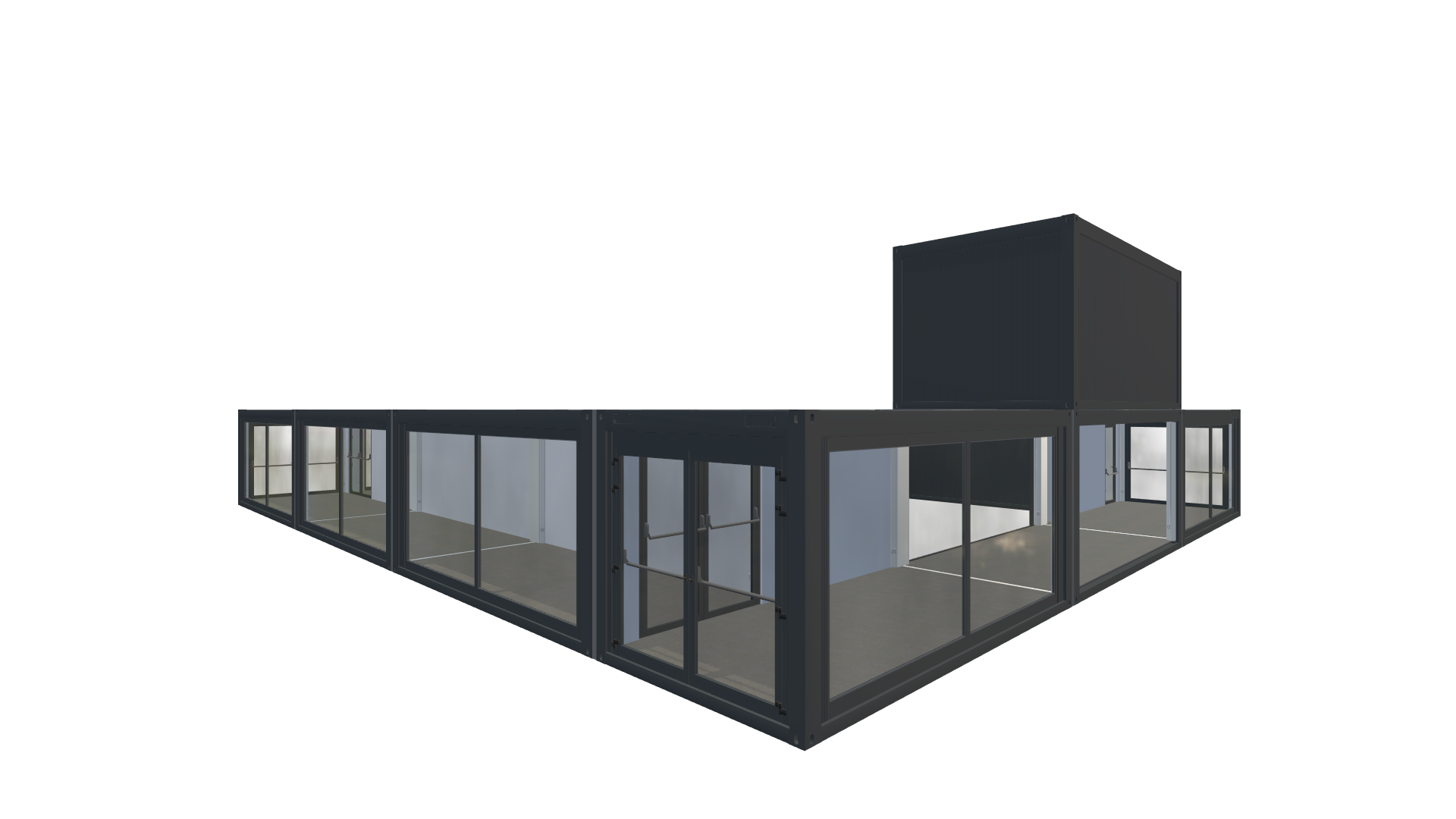 Eventcontainer Vario-Line | PREFAB 66 - Vorne Rechts Eventcontainer Vario-Line | PREFAB 66 - Screenshot - Vorne Rechts