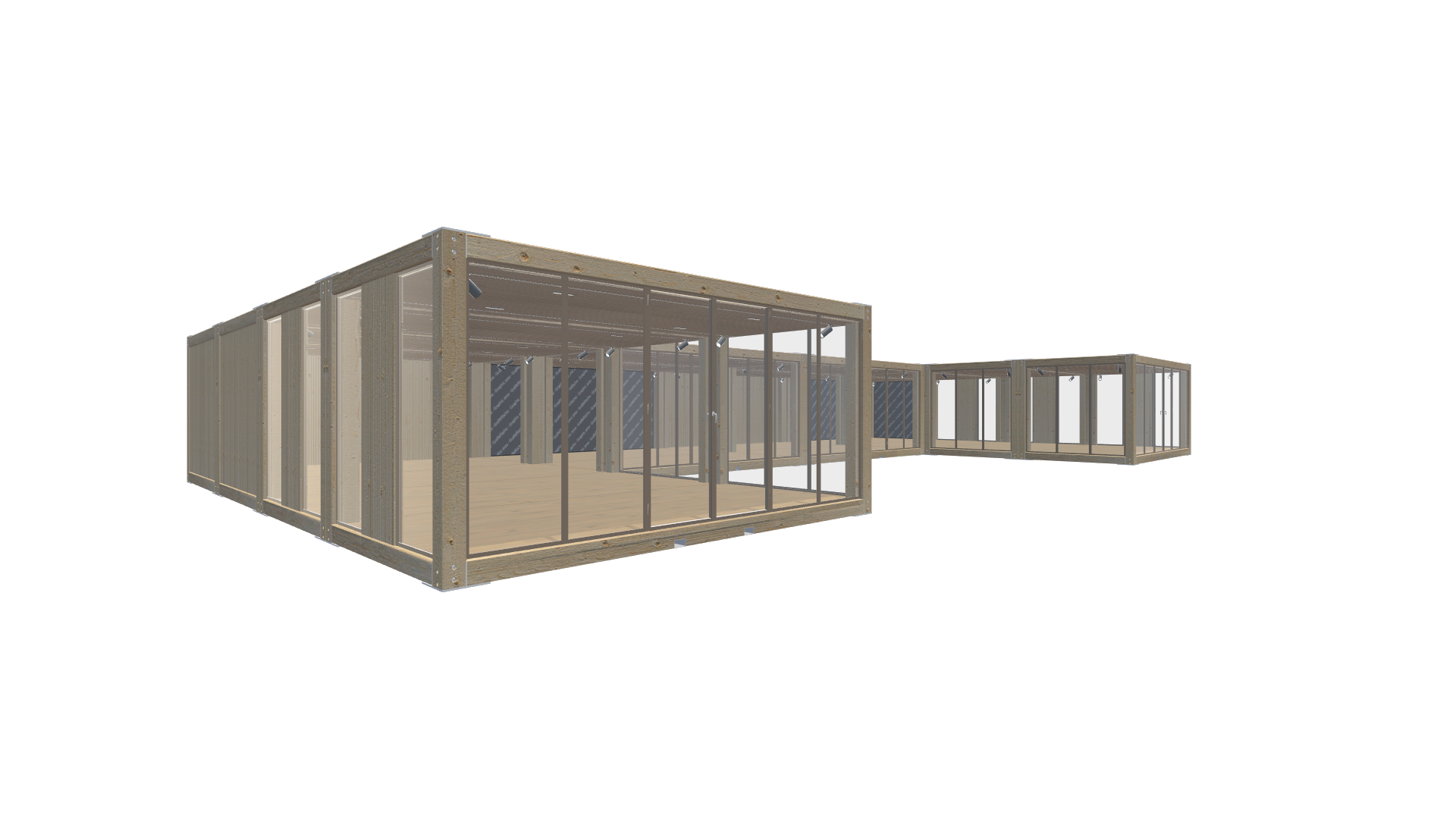 Holzmodule Woodline - PREFAB 213 - Vorne Links Holzmodule Woodline - PREFAB 213 - Screenshot - Vorne Links