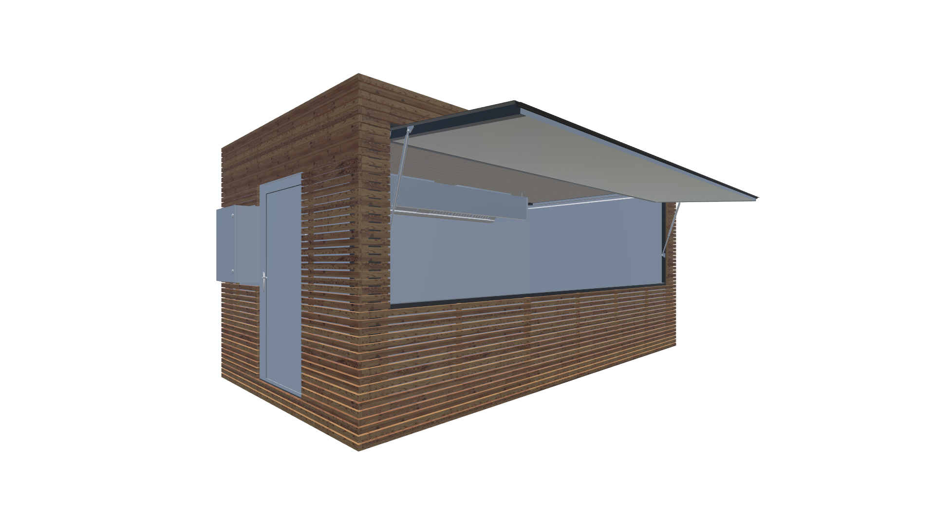 Eventcontainer CN20-Standard Container Kitchen – PREFAB 401 - Hinten Rechts Eventcontainer CN20-Standard Container Kitchen – PREFAB 401 - Screenshot - Hinten Rechts