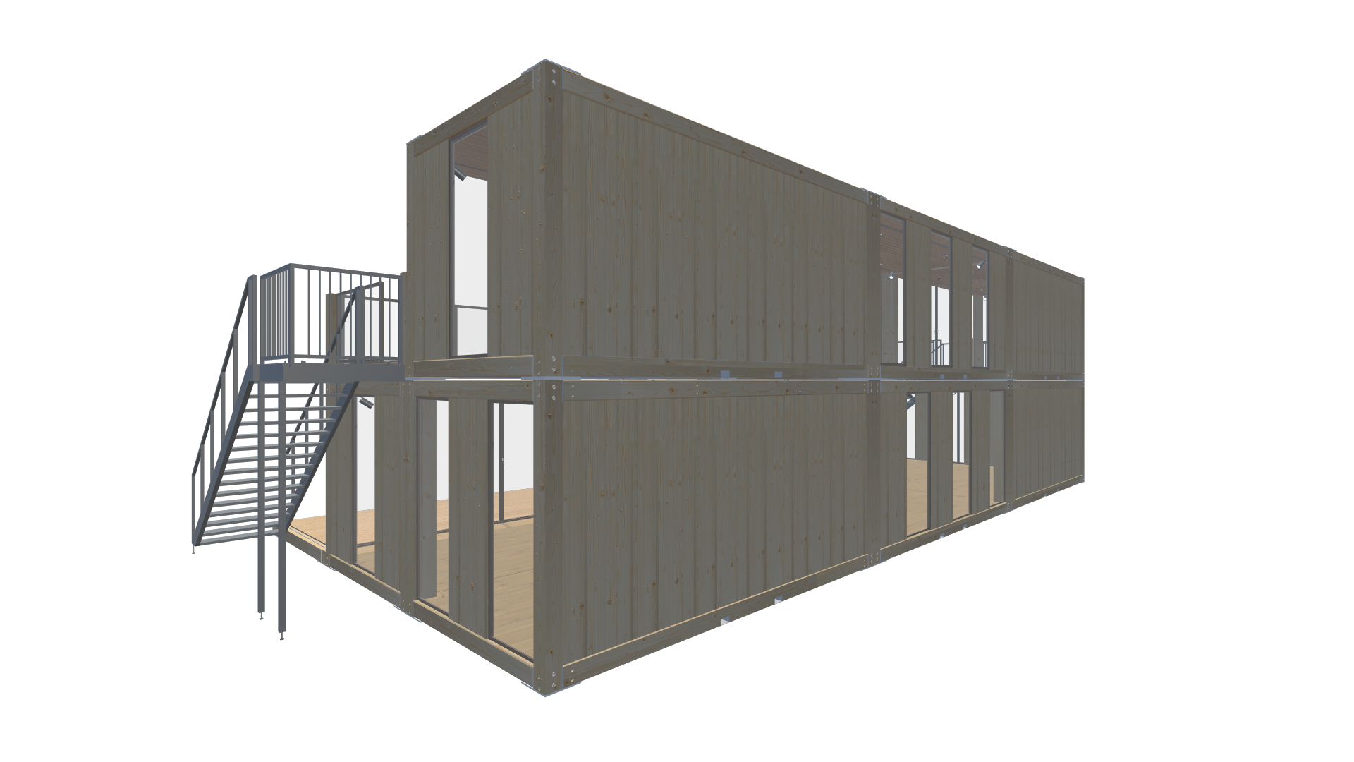 Holzmodule Woodline - PREFAB 210 - Hinten Rechts Holzmodule Woodline - PREFAB 210 - Screenshot - Hinten Rechts