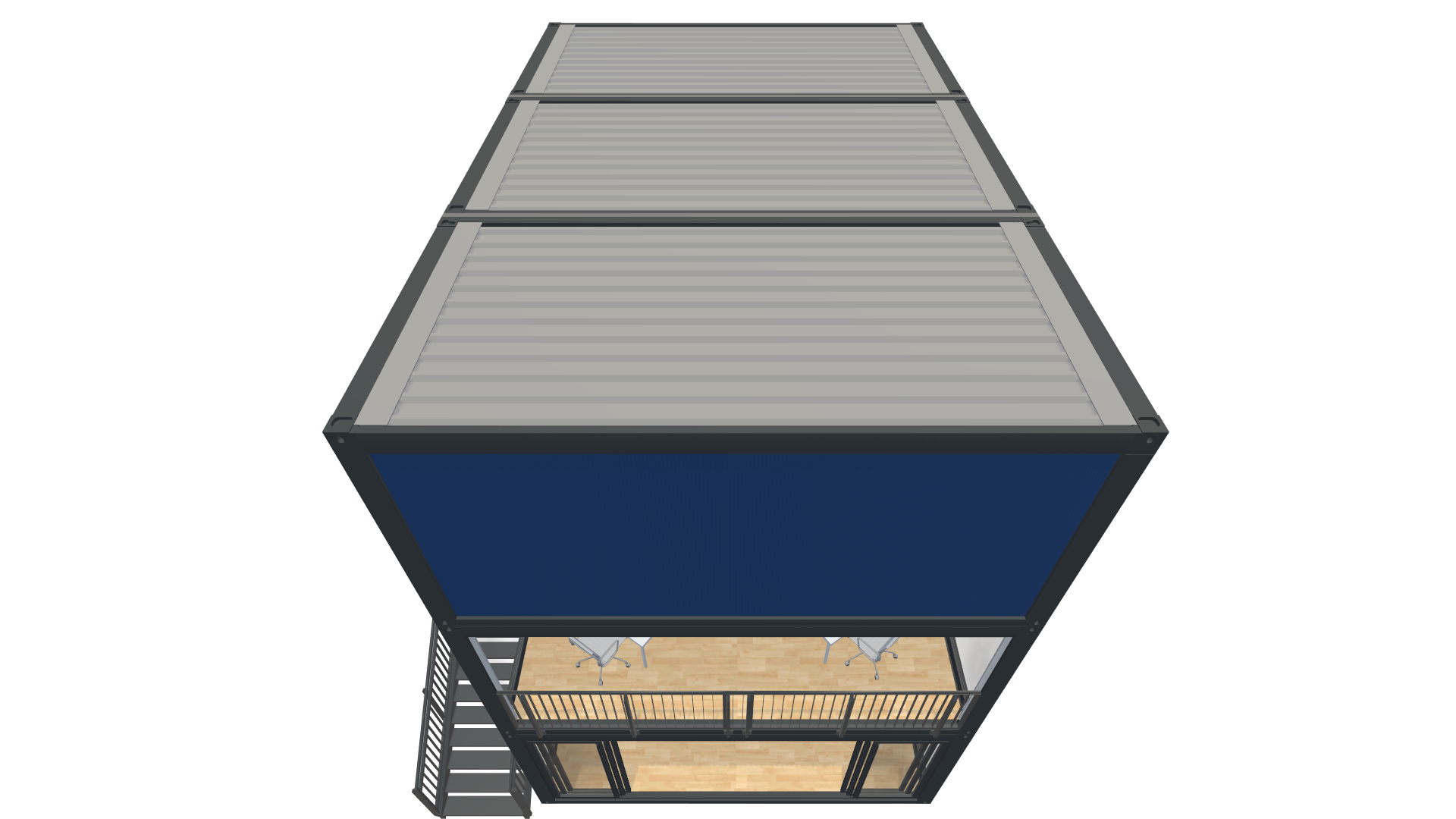 Eventcontainer Vario-Line | PREFAB 105 - Screenshot - Schräg Oben